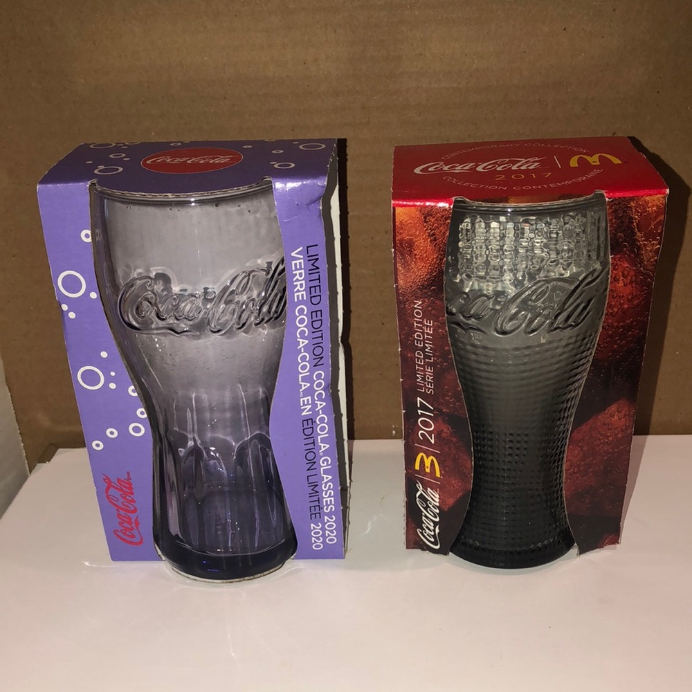 Coca-Cola Limited Edition 2020 and 2017 Glass Set